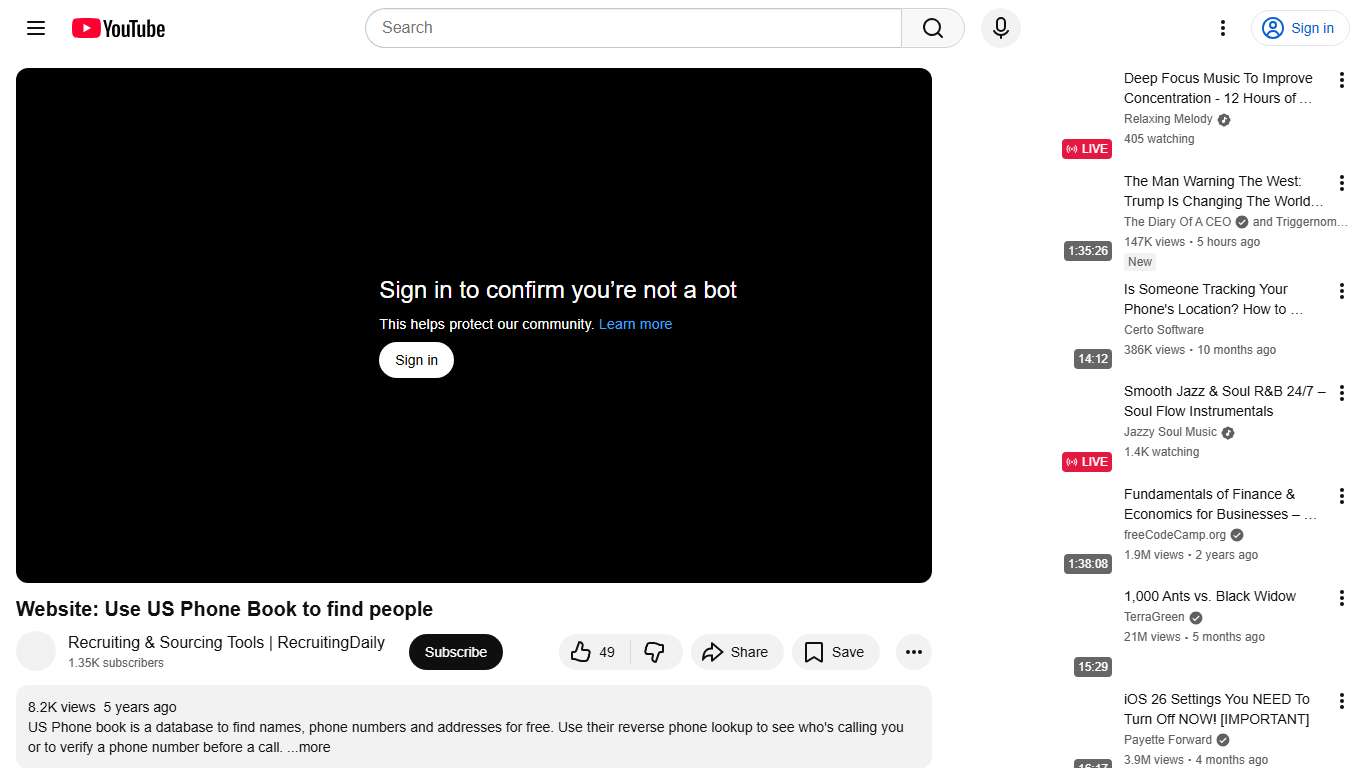 Website: Use US Phone Book to find people - YouTube